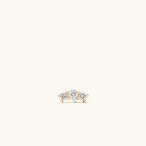 MEJURI Single Triple Diamond Stud - 50% off original price!